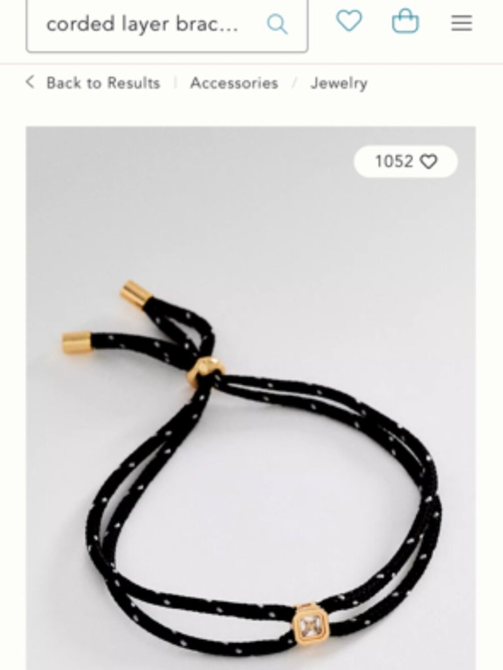 NWT Anthropologie Corded Layer Bracelet